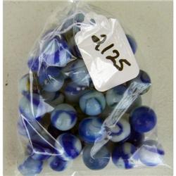 marbles (40) blue cats eyes