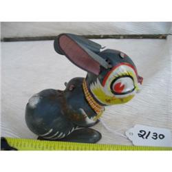 Lithograph wind up bunny made in Japan