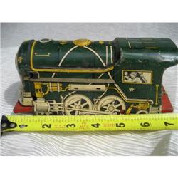 tin lithograph wind up loco motive