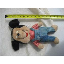 Stuffed Plush Mickey Mouse Doll in overalls