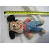 Image 1 : Stuffed Plush Mickey Mouse Doll in overalls