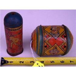 (2) tin lithograph toys