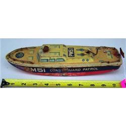 Marusan Toys Tin toy litho boat