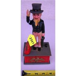 Plastic Uncle Sam bank No. 861 Hong Kong