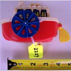 Tomy 1976 wind up plastic toy boat Taiwan