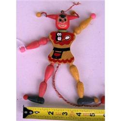 WOODEN Jester jumping jack