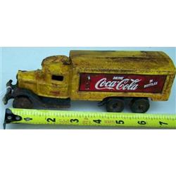 cast iron Coca Cola delivery truck