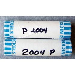 2 Rolls 2004P Keelboat Jefferson Nickels