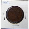 Image 1 : 1853 Large Cent - Braided Hair