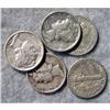 Image 1 : 5 Mercury Silver Dimes With Different Dates