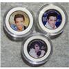 3 Elvis Presley 25th Anniversary Quarters in Cases