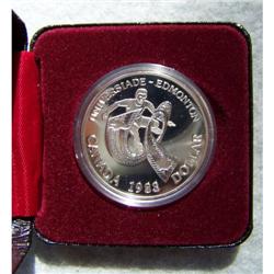 1983 Canadian Silver Proof Silver Dollar W/Mint Box