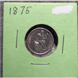 1875 Seated Liberty Love Token