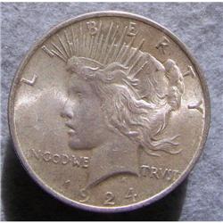 1924 Peace Silver Dollar