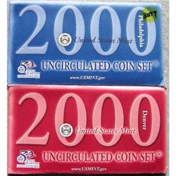 2000 US Mint Uncirculated Coin Set
