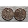 2 Liberty Walking Half Dollars 1943D & 1941S
