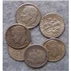 Image 1 : 6 Silver Roosevelt Dimes