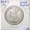 Image 1 : 1844O Seated Liberty Silver Half  Dollar