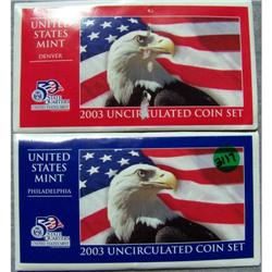 2003 US Mint Uncirculated Coin Set