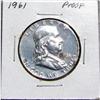 Image 1 : 1961 Proof Franklin Half Dollar