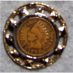 1905 Indian Head Cent in Setting