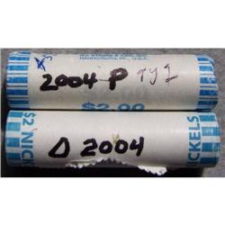 2004 P & D Peace Medal Jefferson Nickles Uncirculated