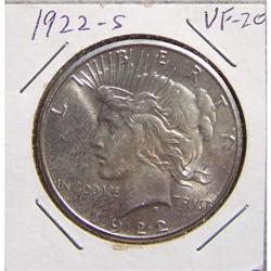 1922S Peace Silver Dollar