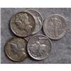Image 1 : 5 Mercury Silver Dimes With Different Dates