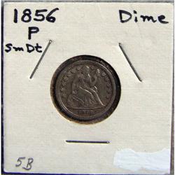 1856 Seated Liberty Dime  - Small Date
