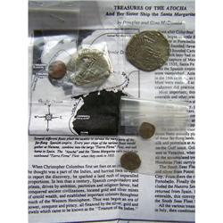 2 Sets - Atocha Silver Coins W/Other Coins