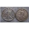 2 Liberty Walking Half Dollars 1947 & 1942D