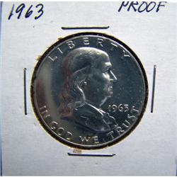 1963 Proof Franklin Half Dollar