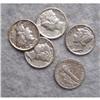 Image 1 : 5 Mercury Silver Dimes With Different Dates
