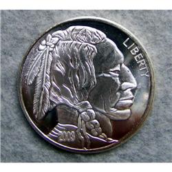 1 Oz .999 Fine Silver Round - Indian Head