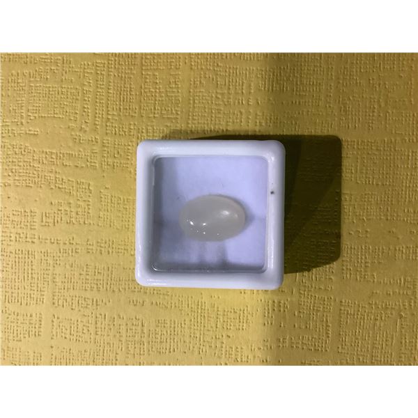 MOONSTONE - CAT'S EYE EFFECT 6.29 CT 14.62 X 9.64 X 6.04 MM OVAL CABOCHON, BRAZIL, UNTREATED