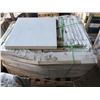 Image 2 : PALLET OF WHITE 24" X 24" PORCELAIN TILE APPROX 240 PIECES