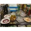 Image 2 : ASSORTED CRYSTAL WARE, VASES, DISHWARE, & DECANTER