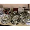 Image 2 : ASSORTED SILVER PLATED AND NON SILVER PLATED ITEMS AND 2 CANDLE HOLDERS