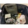 Image 3 : 2 TOTES OF CONTENTS INCLUDING: HALLOWEEN DECOR, TOOLS, PICTURE FRAMES, & MORE