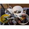 Image 2 : PALLET OF ASSORTED TOOLS, HARDWARE, FILTERS, TAPE, ETC
