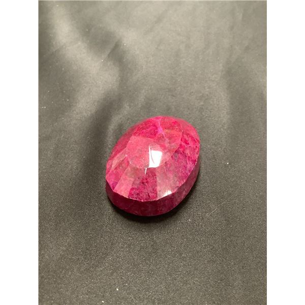 ROUGH MINERAL POLISHED RUBY, HUGE 476.05 CT - 95.21 GRAMS