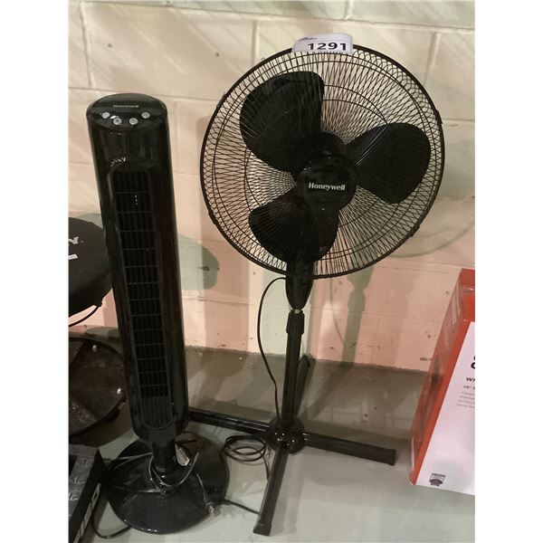 2 HONEYWELL STANDING FLOOR FANS