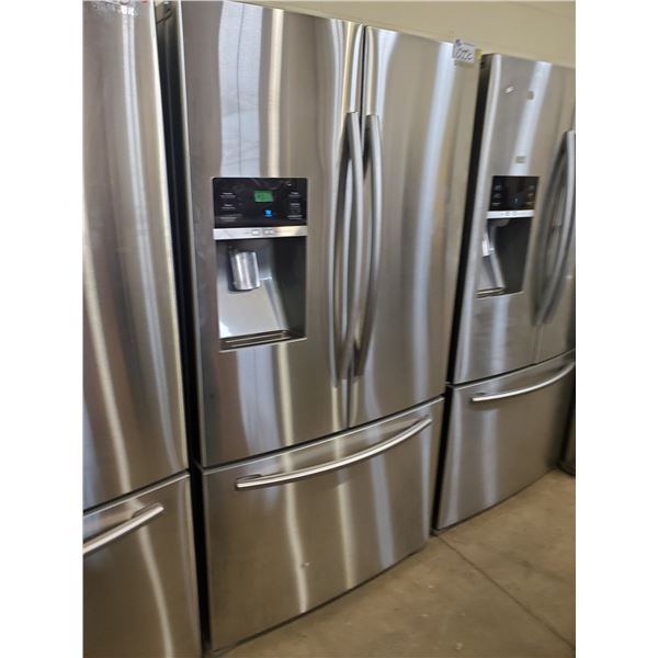 SAMSUNG STAINLESS STEEL FRENCH DOOR FRIDGE MODEL RF23HCEDBSR