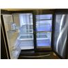 Image 2 : SAMSUNG BLACK FRENCH DOOR FRIDGE MODEL RF22KREDBSG VISIBLE DAMAGE