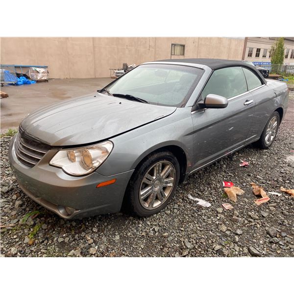 2008 CHRYSLER SEBRING, GREY, 2DRCON, GAS, AUTOMATIC, *REBUILT*, VIN 1C3LC65M78N662664, 159,964KMS,