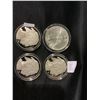 Image 2 : 3 1 TROY OZ SILVER COINS & 1 USA 1 OZ FINE SILVER 1994