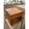 Image 2 : NEW IN BOX SINGLE DRAWER NIGHT TABLE 22X21X22"