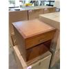 Image 2 : NEW IN BOX SINGLE DRAWER NIGHT TABLE 22X21X22"