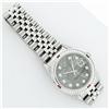 Image 6 : Rolex Mens SS Meteorite Diamond & Ruby Channel Set Oyster Perpetual Datejust Wri
