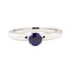 Image 2 : 0.70 ctw Sapphire Solitaire Ring - 14KT White Gold